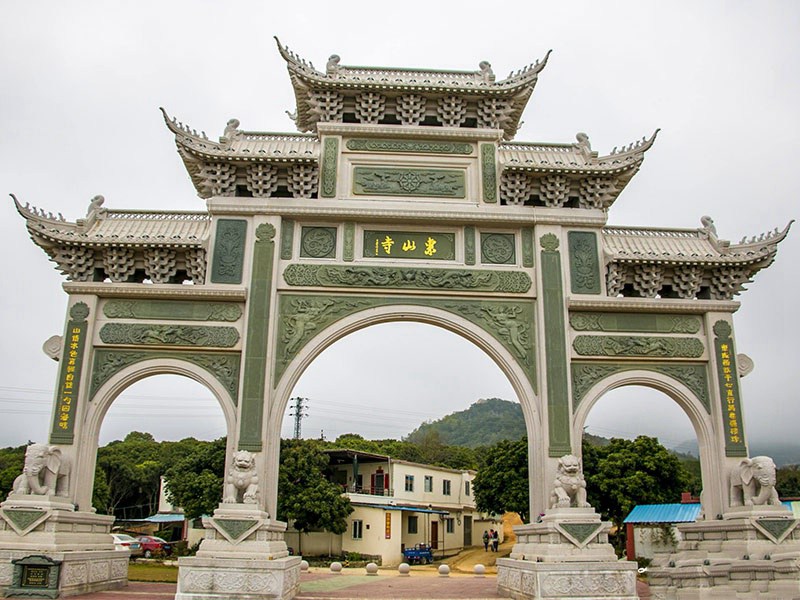 寺庙花岗岩石牌坊山门（编号005）