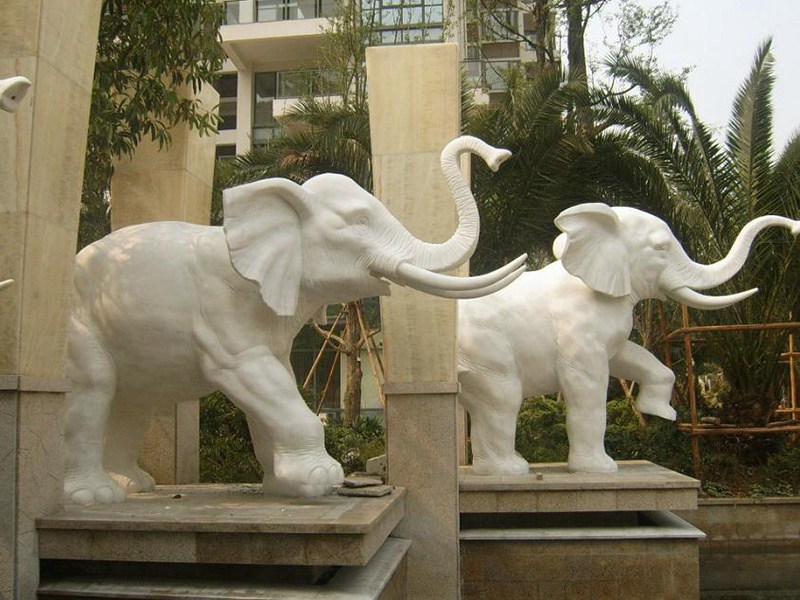 喷水石大象