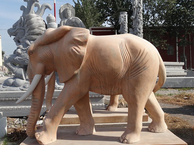 别墅石雕大象