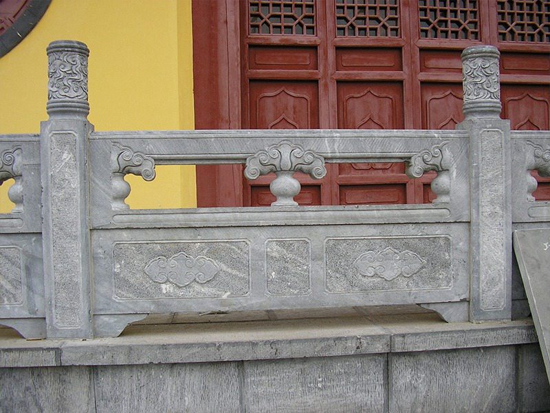 寺庙青石栏杆
