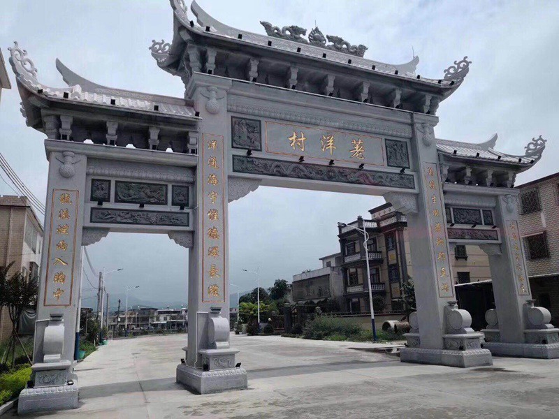 石雕牌坊安装