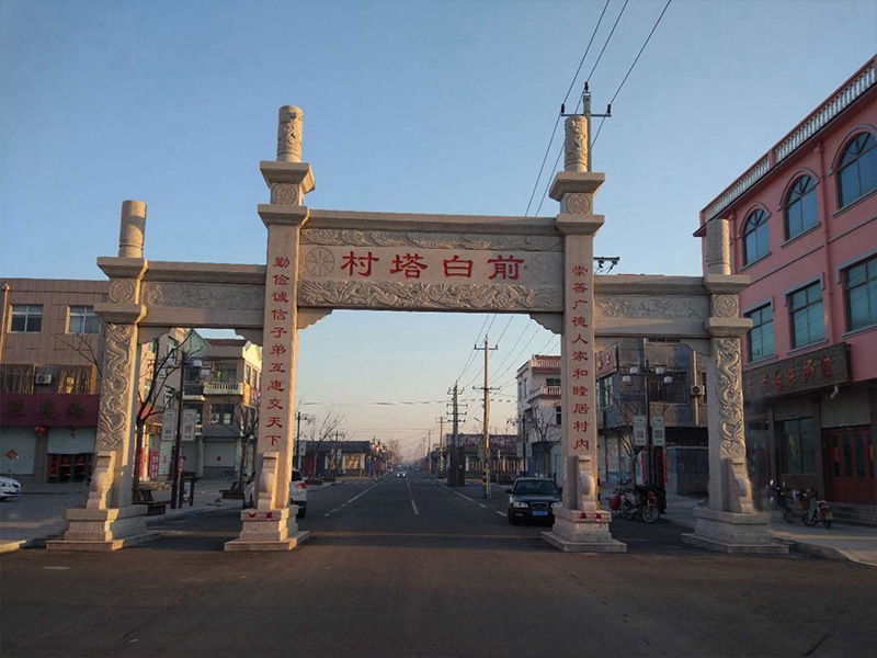 三门简易村庄石门楼