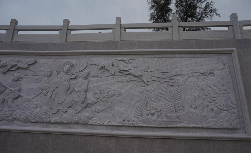 文化广场石雕文化墙